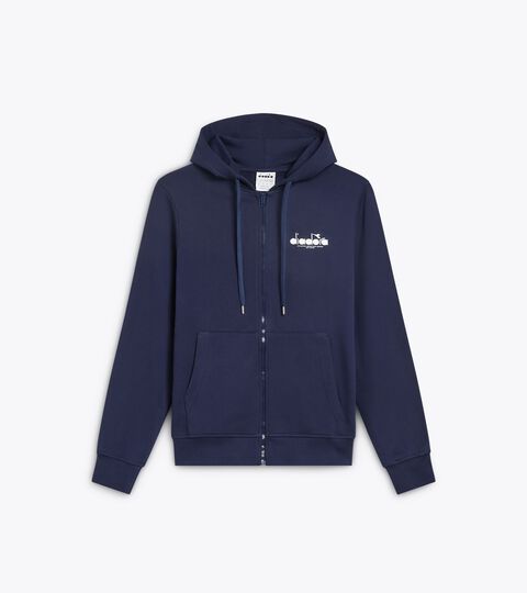 Sweat-shirt à glissière - Pour tous les genres HOODIE FZ LOGO BLEU CABAN - Diadora